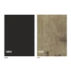 Transformatortafel in hout en staal Made in Italy - Demetro Viadurini