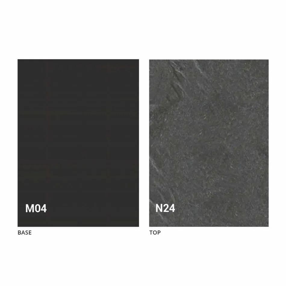 Transformeerbare salontafel in hout en staal Made in Italy - Demetro Viadurini