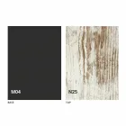 Transformeerbare salontafel in hout en staal Made in Italy - Demetro Viadurini