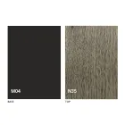 Transformatortafel in hout en staal Made in Italy - Demetro Viadurini