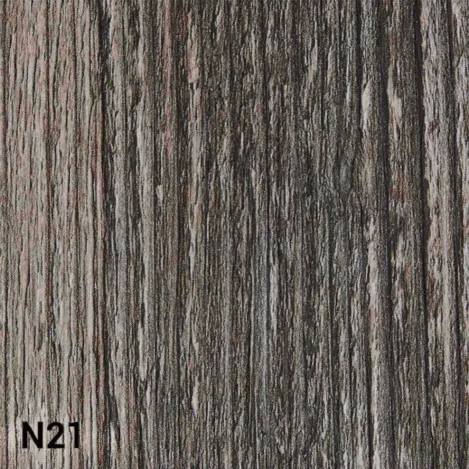 Transformeerbare salontafel in hout en metaal Made in Italy - Patroclus Viadurini