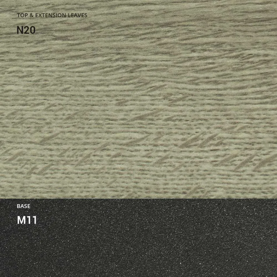 Transformeerbare salontafel van hout en metaal, Made in Italy - Sanrocco Viadurini