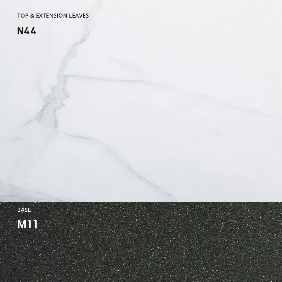 Transformeerbare salontafel van hout en metaal, Made in Italy - Sanrocco Viadurini