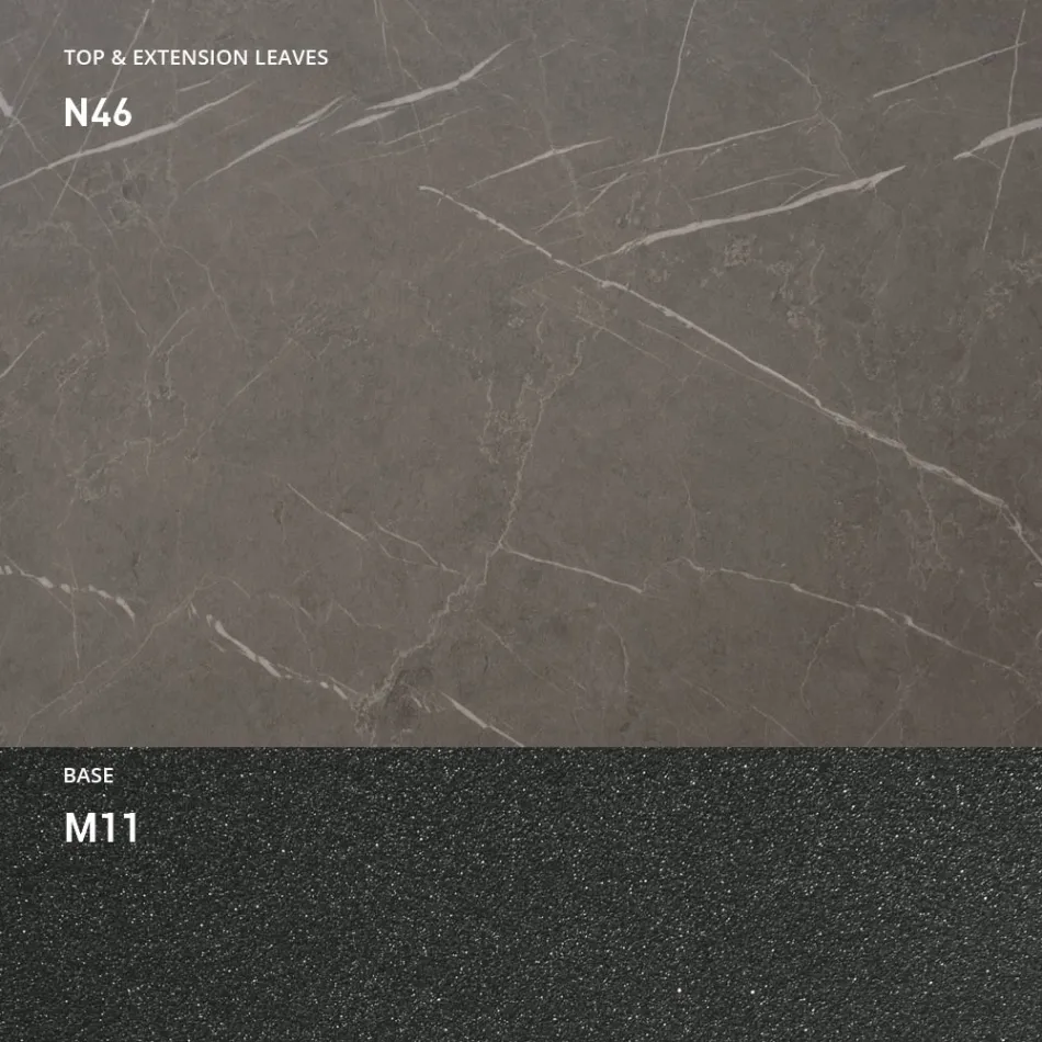 Transformeerbare salontafel van hout en metaal, Made in Italy - Sanrocco Viadurini