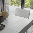 Transformeerbare salontafel van hout en metaal, Made in Italy - Sanrocco Viadurini