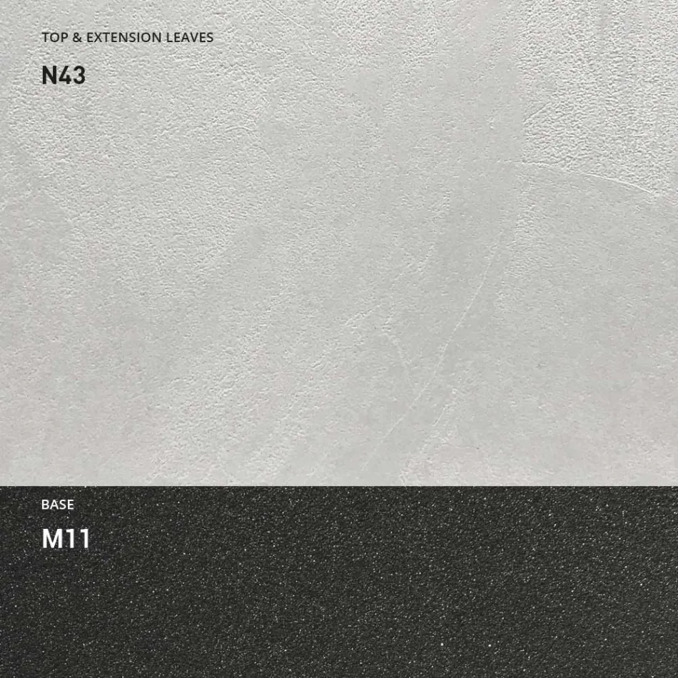 Transformeerbare salontafel van hout en metaal, Made in Italy - Sanrocco Viadurini