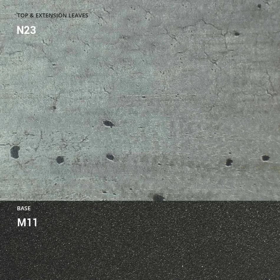 Transformeerbare salontafel van hout en metaal, Made in Italy - Sanrocco Viadurini