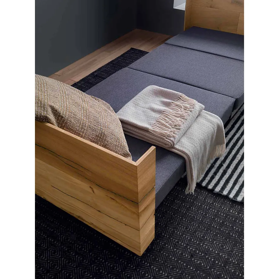 Transformeerbare salontafel in massief hout Made in Italy - Trabucco Viadurini