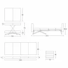 Transformeerbare salontafel in massief hout Made in Italy - Trabucco Viadurini