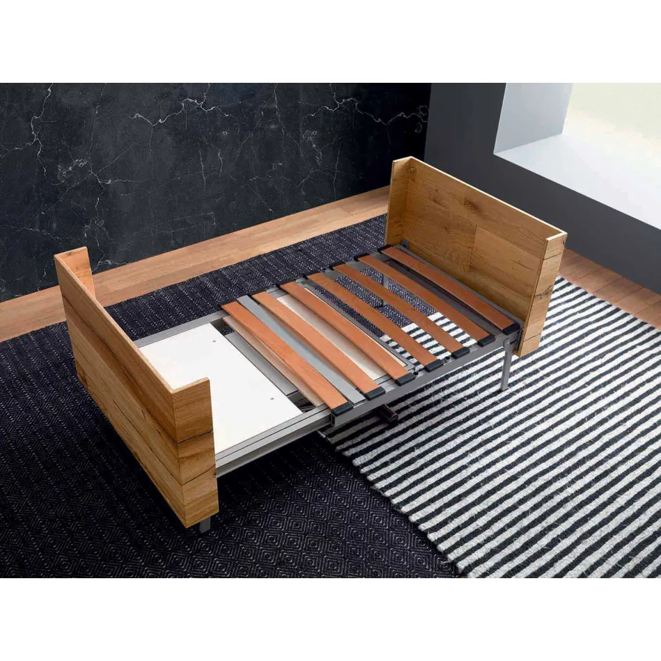 Transformeerbare salontafel in massief hout Made in Italy - Trabucco Viadurini