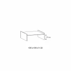 Extra helder glazen salontafel met facet Made in Italy - Imperative Viadurini