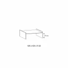 Extra helder glazen salontafel met facet Made in Italy - Imperative Viadurini