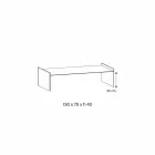 Extra helder glazen salontafel met facet Made in Italy - Imperative Viadurini