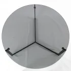 Salontafel van staal en glas gemaakt in Italië - Aspira Viadurini