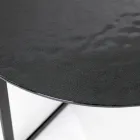 Salontafel van staal en glas gemaakt in Italië - Aspira Viadurini