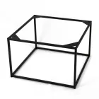 Salontafel van steengoed en staal Made in Italy - Birba Viadurini