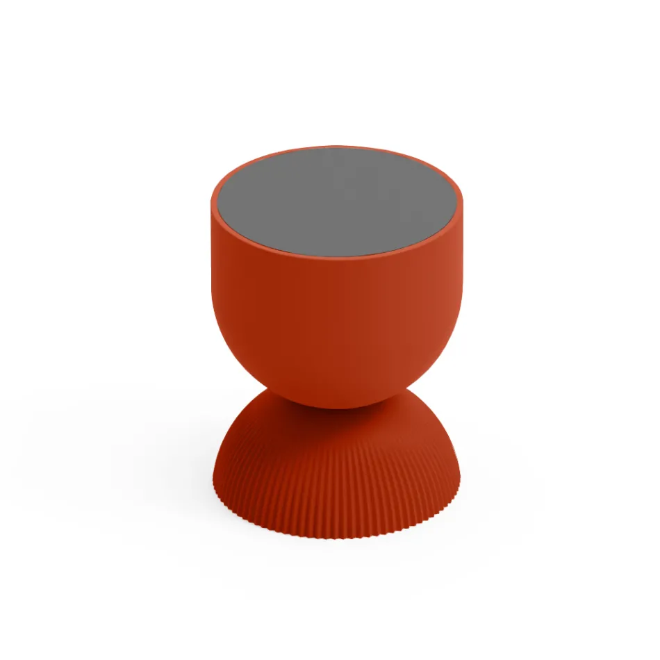 Woonkamer salontafel gemaakt van polyethyleen in verschillende kleuren - Loopy Viadurini