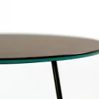 Ronde salontafel met porseleinen steengoed blad Made in Italy - Paini Viadurini