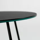 Ronde salontafel met porseleinen steengoed blad Made in Italy - Paini Viadurini