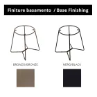 Ronde salontafel met glazen blad Made in Italy - Paini Viadurini