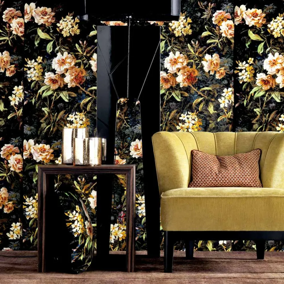 Grilli Zarafa ebbenhouten design salontafel gemaakt in Italië Viadurini