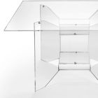 Design salontafel in transparant vierkant plexiglas Made in Italy - Fiocco Viadurini