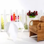 Tabel modern design in wit plexiglas Acht, made in Italy Viadurini