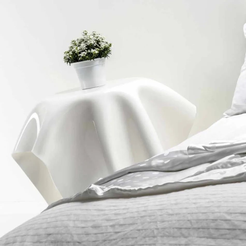 Tabel modern design in wit plexiglas Acht, made in Italy Viadurini