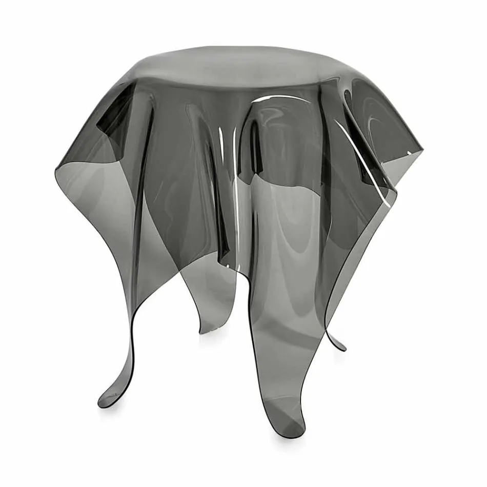 Tabel modern design gerookte Plexiglas Eight, made in Italy Viadurini