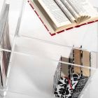 Ontwerp plexiglas salontafel met drie planken gemaakt in Italië, Gosto Viadurini