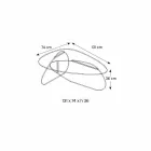 Design salontafel in transparant, gerookt en geëtst glas gemaakt in Italië - Tac Tac Viadurini