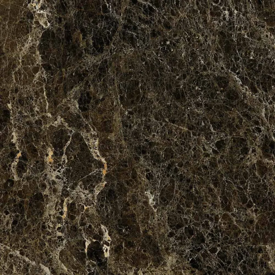 Eero Saarinen Salontafel H 39 met rond blad in Emperador Dark Marble Viadurini