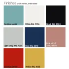 Ronde buitensalontafel in HPL met metalen onderstel Made in Italy - Makino Viadurini