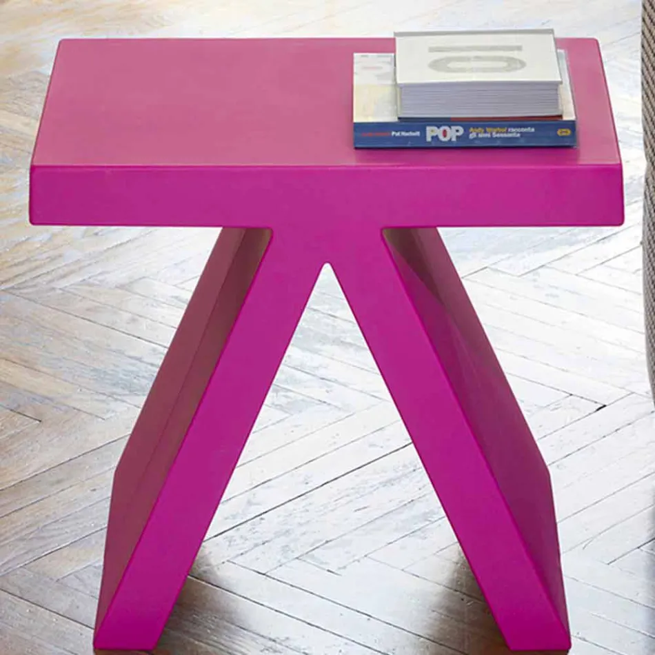 Schuif Toy indoor gekleurde geometrische salontafel gemaakt in Italië Viadurini