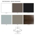 Tuinsalontafel met rond blad in polyethyleen Made in Italy - Tibaldo Viadurini