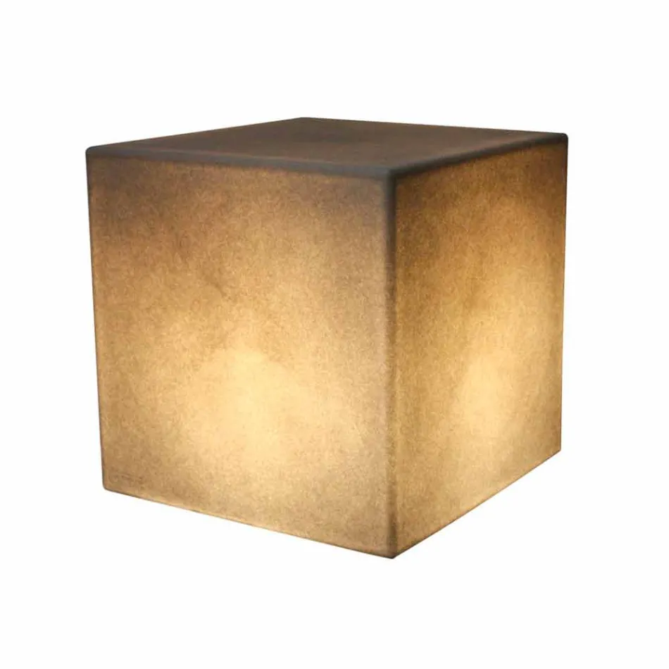 Gekleurde verlichte salontafel van modern design met keuze uit bevestiging - Dadostar Viadurini