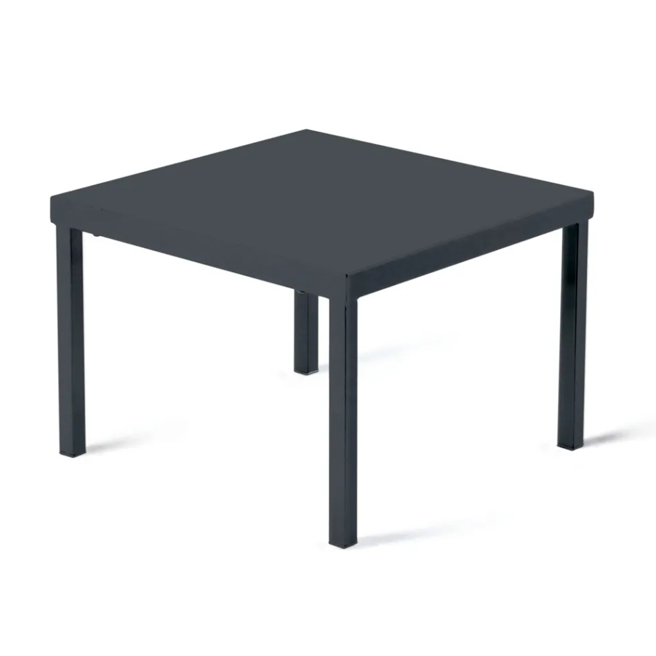 Stapelbare tuinsalontafel in gegalvaniseerd staal Made in Italy - Aberdeen Viadurini