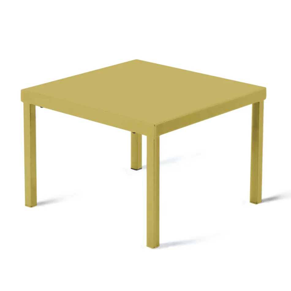 Stapelbare tuinsalontafel in gegalvaniseerd staal Made in Italy - Aberdeen Viadurini