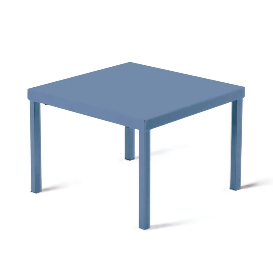 Stapelbare tuinsalontafel in gegalvaniseerd staal Made in Italy - Aberdeen Viadurini