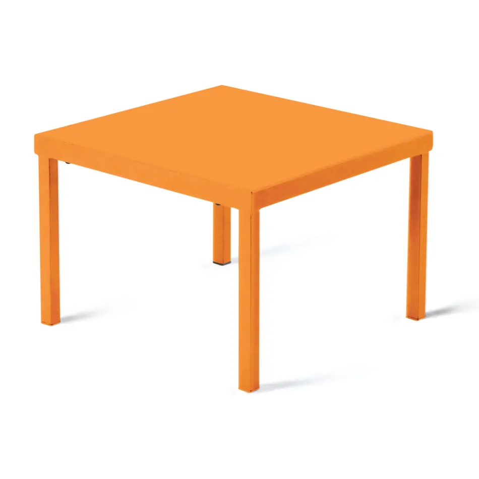 Stapelbare tuinsalontafel in gegalvaniseerd staal Made in Italy - Aberdeen Viadurini