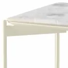 Moderne design vierkante keramische en metalen salontafel - stekelvarken Viadurini