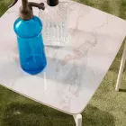 Moderne design vierkante keramische en metalen salontafel - stekelvarken Viadurini