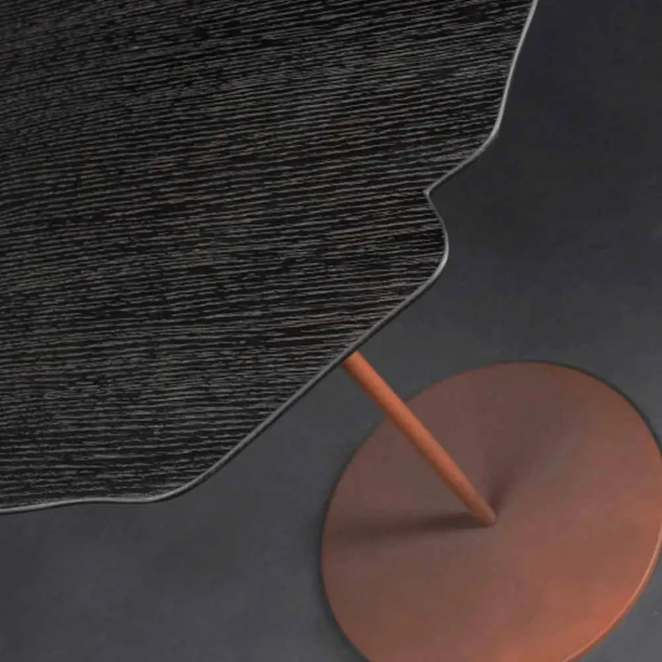 Koffietafel in de moderne gebeitst eiken mokka Andy Viadurini