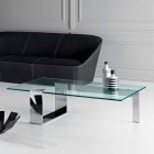 Modern design Extralight glazen salontafel gemaakt in Italië - Scoby Viadurini