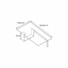 Modern design Extralight glazen salontafel gemaakt in Italië - Scoby Viadurini