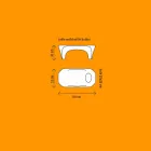 Lichte salontafel met mousserende wijnfles, ontwerp voor buiten of binnen - Lily by Myyour Viadurini