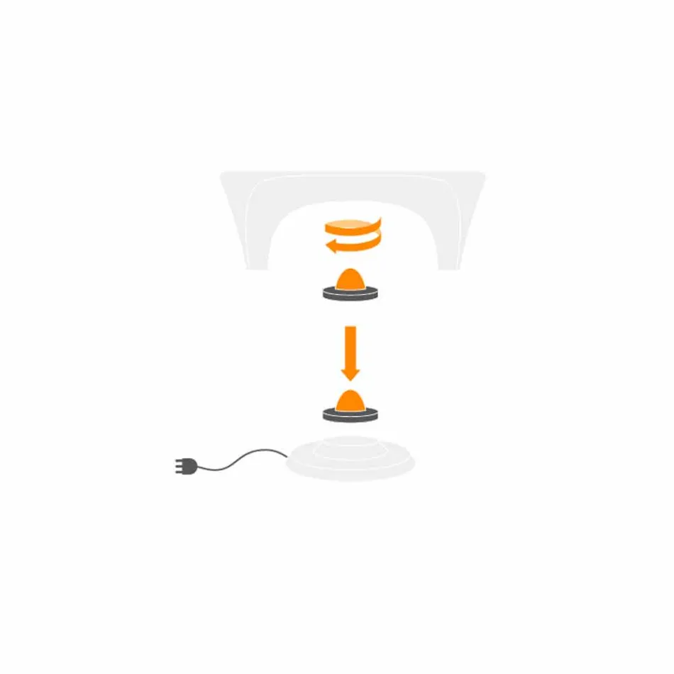 Lichte salontafel met mousserende wijnfles, ontwerp voor buiten of binnen - Lily by Myyour Viadurini