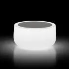 Lichtgevende salontafel voor buiten met LED-licht en HPL-blad Made in Italy - Belida Viadurini