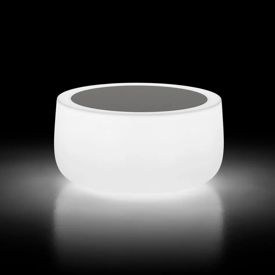 Lichtgevende salontafel voor buiten met LED-licht en HPL-blad Made in Italy - Belida Viadurini