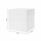 Heldere vierkante moderne design gekleurde kunststof salontafel - Dadostar Viadurini